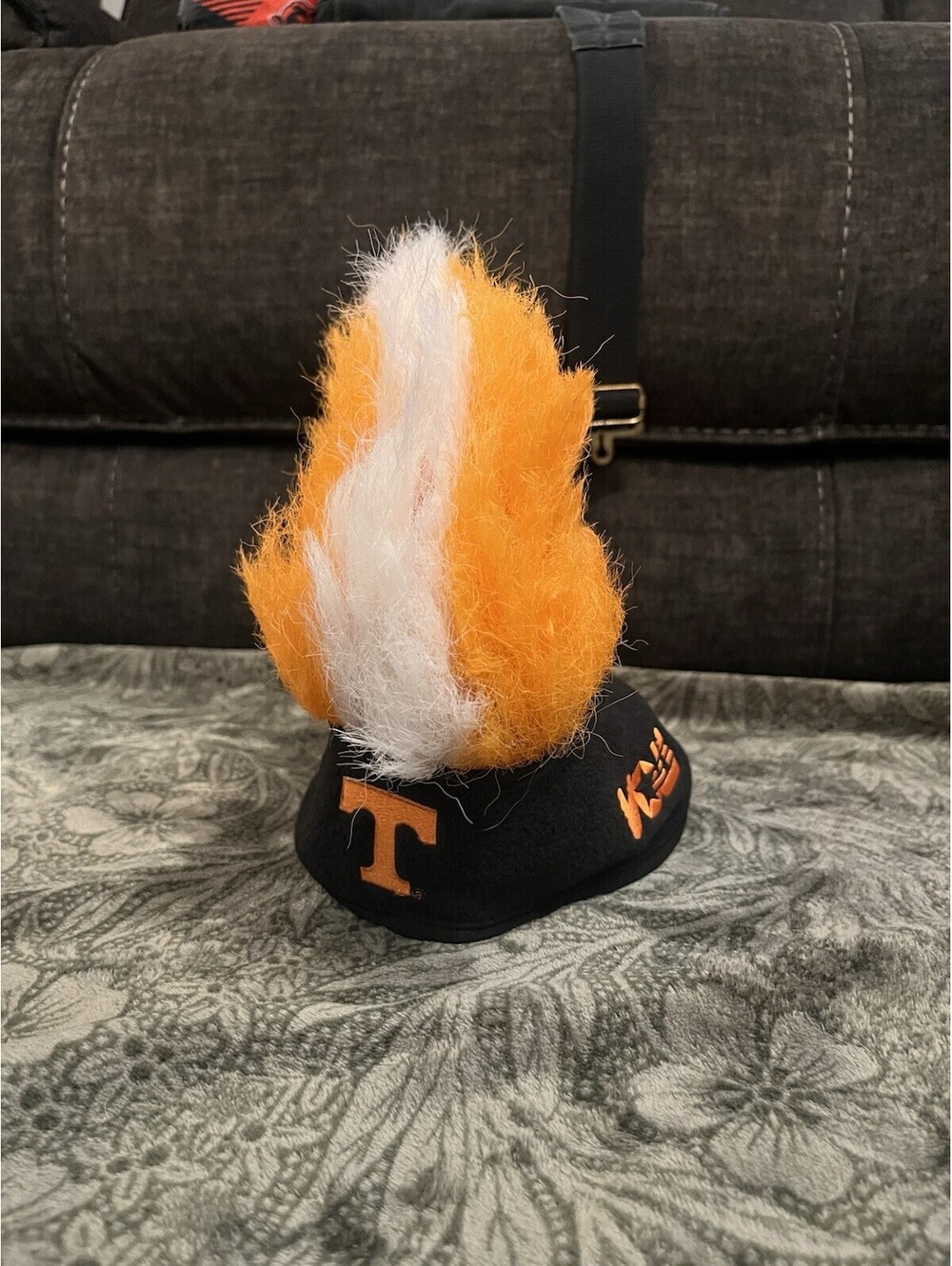 Franklin Tennessee Volunteers Mohawk Wig Beanie Hat Headband Orange White Vols